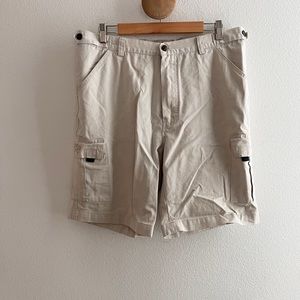 Camel Trophy Adventure Wear Cotton Beige Cargo Shorts